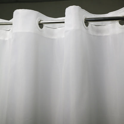 Minghe No Hook Shower Curtain, Heavy Duty Cloth, Hotel Quality Fabric Bathroom Shower Curtain