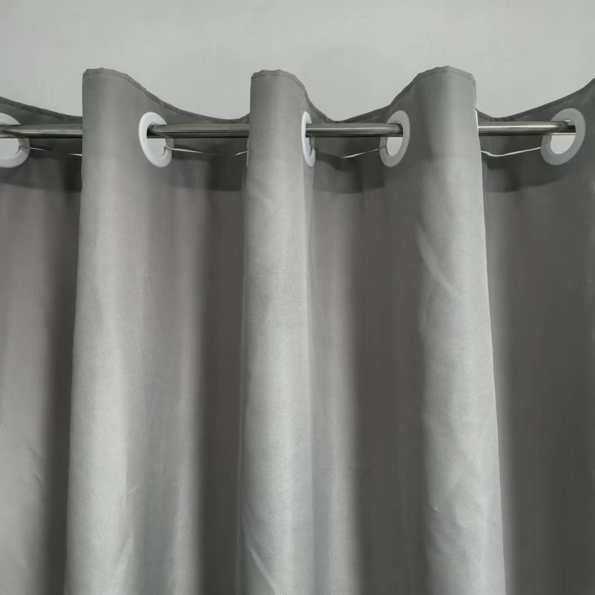 Minghe No Hook Shower Curtain, Heavy Duty Cloth, Hotel Quality Fabric Bathroom Shower Curtain