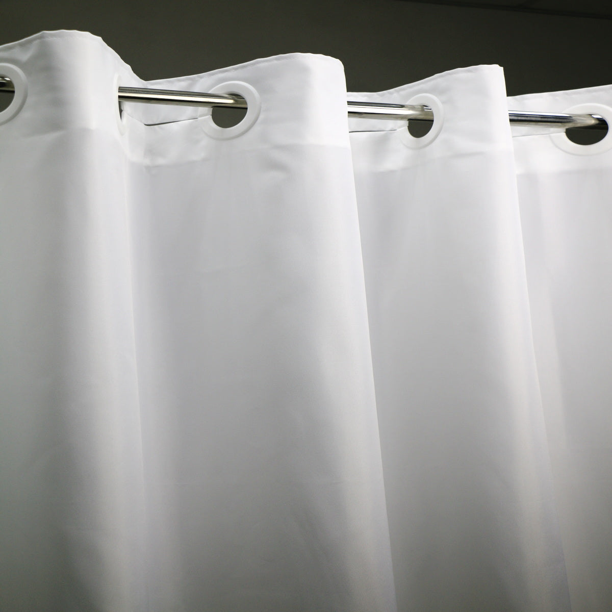Minghe No Hook Shower Curtain, Heavy Duty Cloth, Hotel Quality Fabric Bathroom Shower Curtain