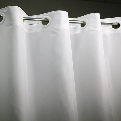 Minghe No Hook Shower Curtain, Heavy Duty Cloth, Hotel Quality Fabric Bathroom Shower Curtain