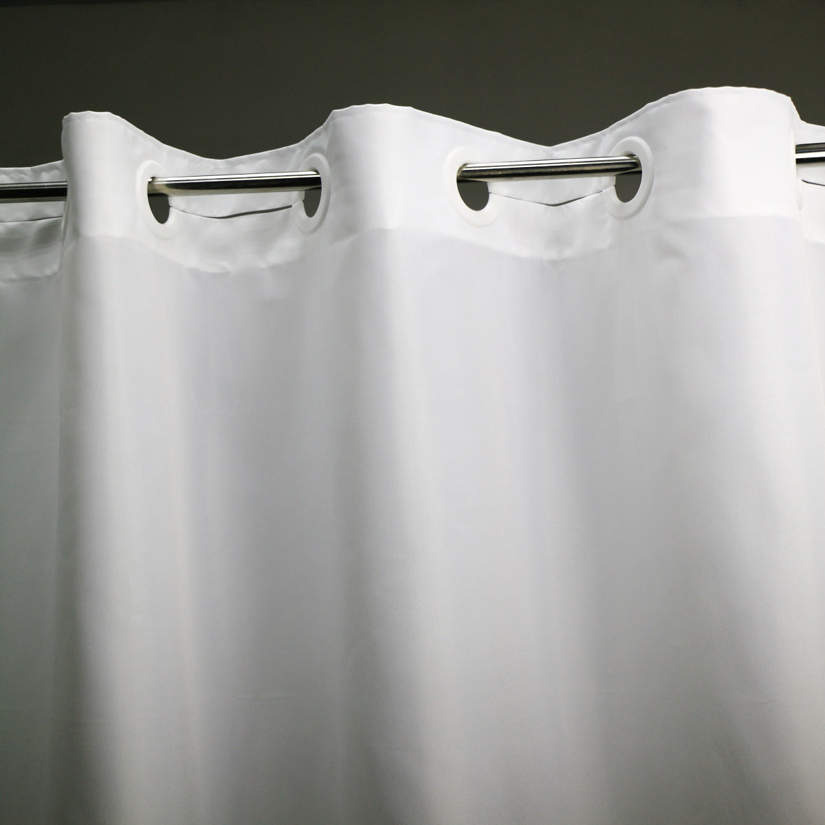 Minghe No Hook Shower Curtain, Heavy Duty Cloth, Hotel Quality Fabric Bathroom Shower Curtain