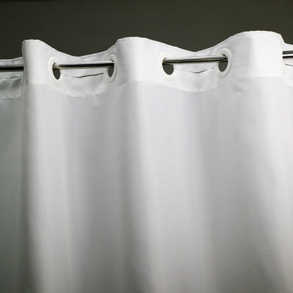 Minghe No Hook Shower Curtain, Heavy Duty Cloth, Hotel Quality Fabric Bathroom Shower Curtain