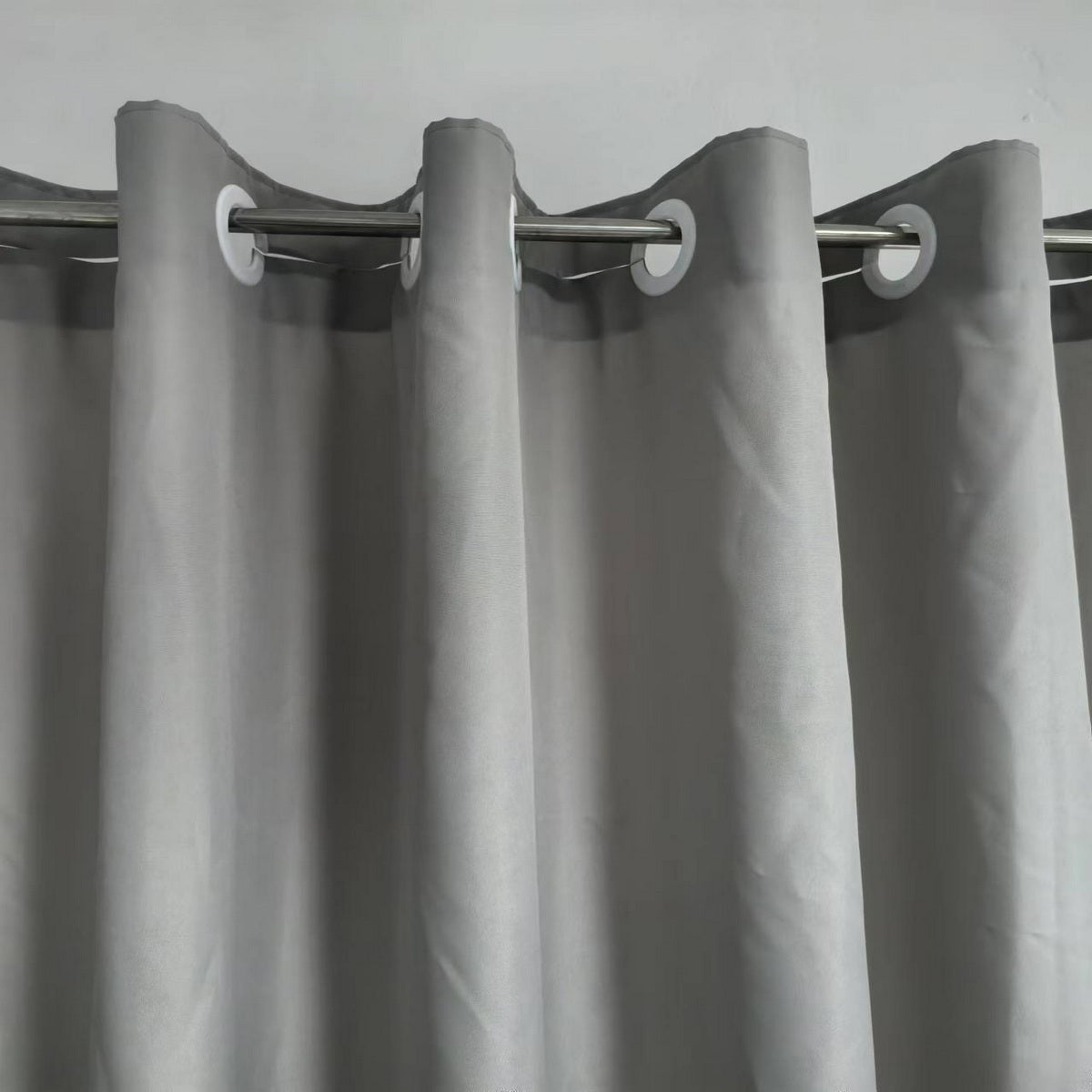 Minghe No Hook Shower Curtain, Heavy Duty Cloth, Hotel Quality Fabric Bathroom Shower Curtain