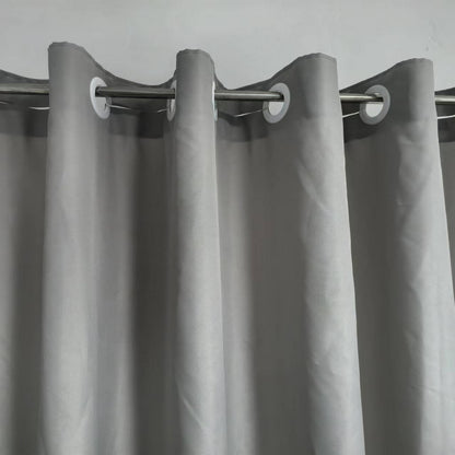 Minghe No Hook Shower Curtain, Heavy Duty Cloth, Hotel Quality Fabric Bathroom Shower Curtain