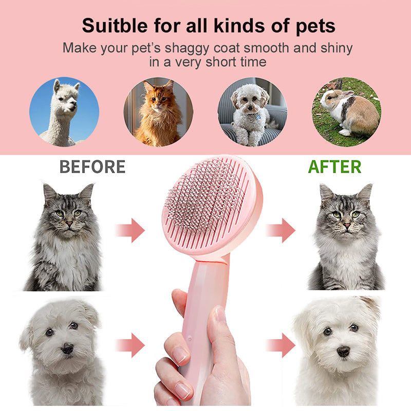 Pet Grooming Brush For Cats Remove Hairs With Cat Hair Remover Comb Puppy And Kitten Grooming Tool  3