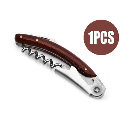 Multifunctional Wine Corkscrew With Wooden Handle Shrimp Head Knife Premium Wine Supplies For Home  1