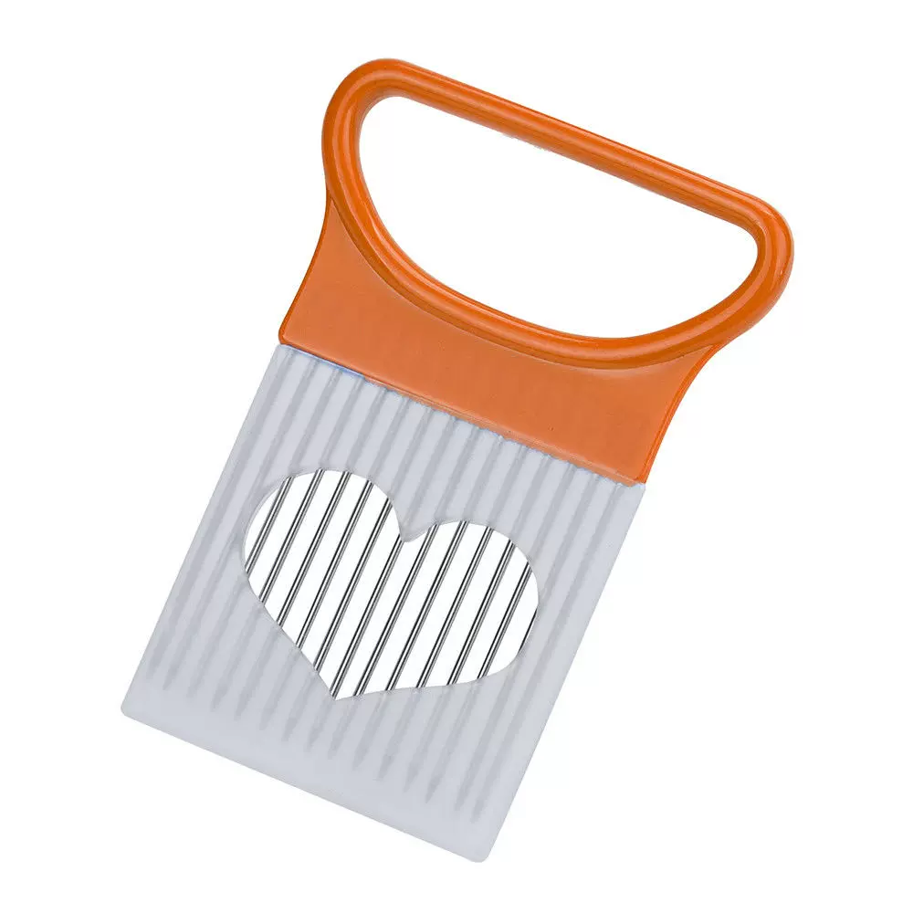 Colorful Onion Slicer Kitchen Tool Stainless Steel Potato Chip Holder Effortlessly Slice Onions 7