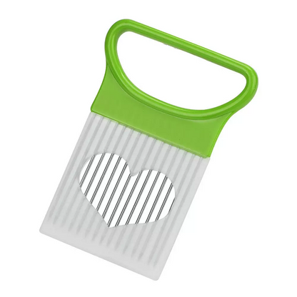 Colorful Onion Slicer Kitchen Tool Stainless Steel Potato Chip Holder Effortlessly Slice Onions 8