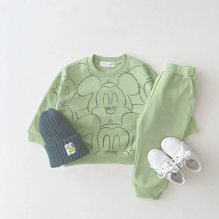 Baby Boy Summer Printed Clothes T-shirt Shorts Set, New Designer Cartoon Clothing Tracksuit