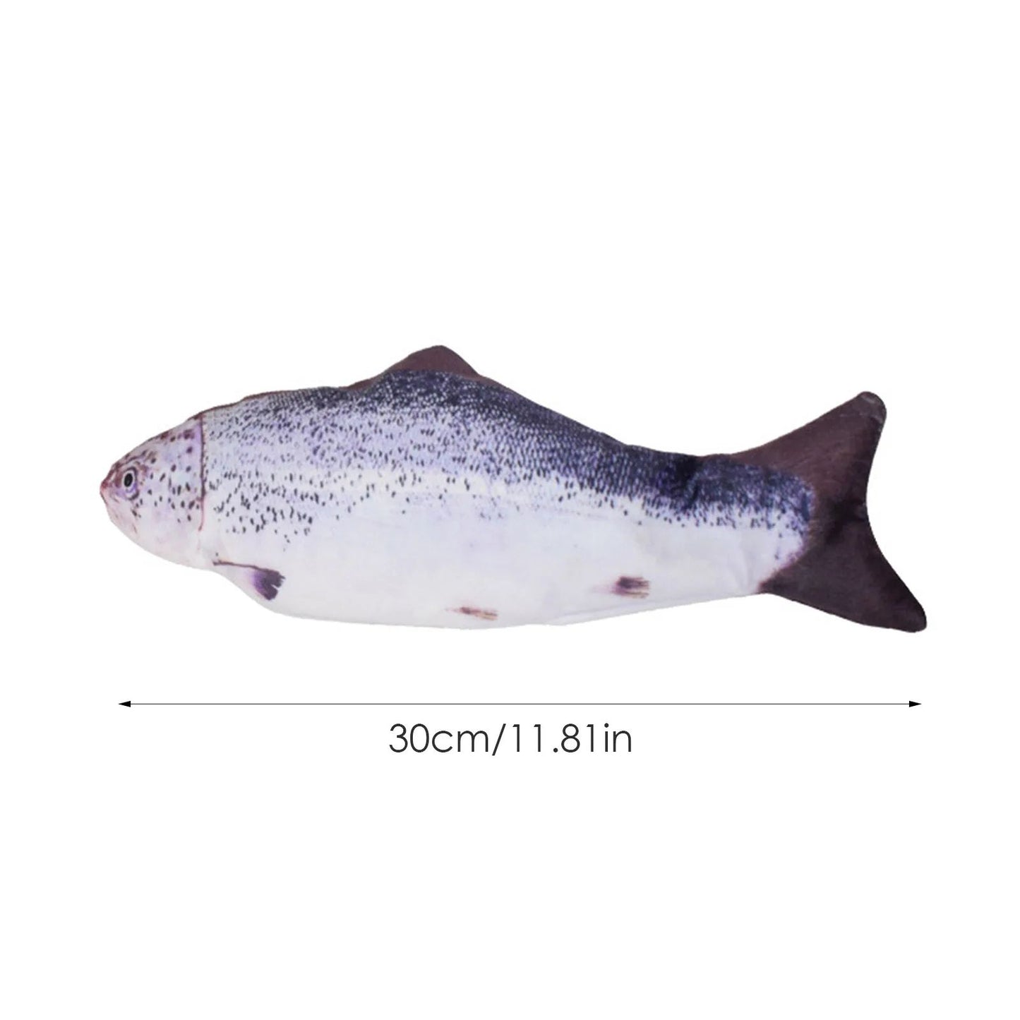 Interactive Floppy Fish Cat Toy USB Rechargeable Realistic Moving Pet Toy 2