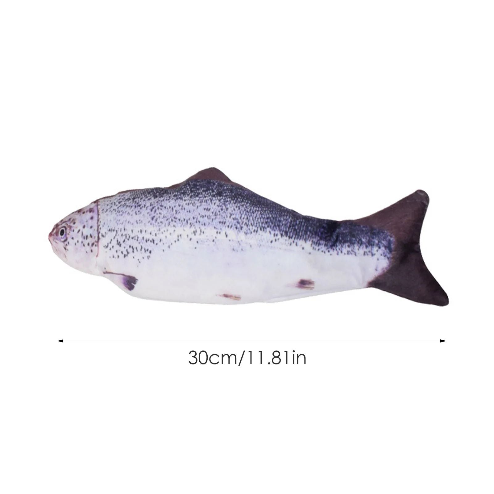 Interactive Floppy Fish Cat Toy USB Rechargeable Realistic Moving Pet Toy 2