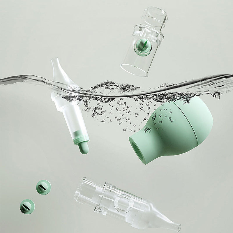 New Born Soft Nasal Aspirator Silicone Baby Vacuum Nose Cleaner AntiBack Flow Safety Tool 1