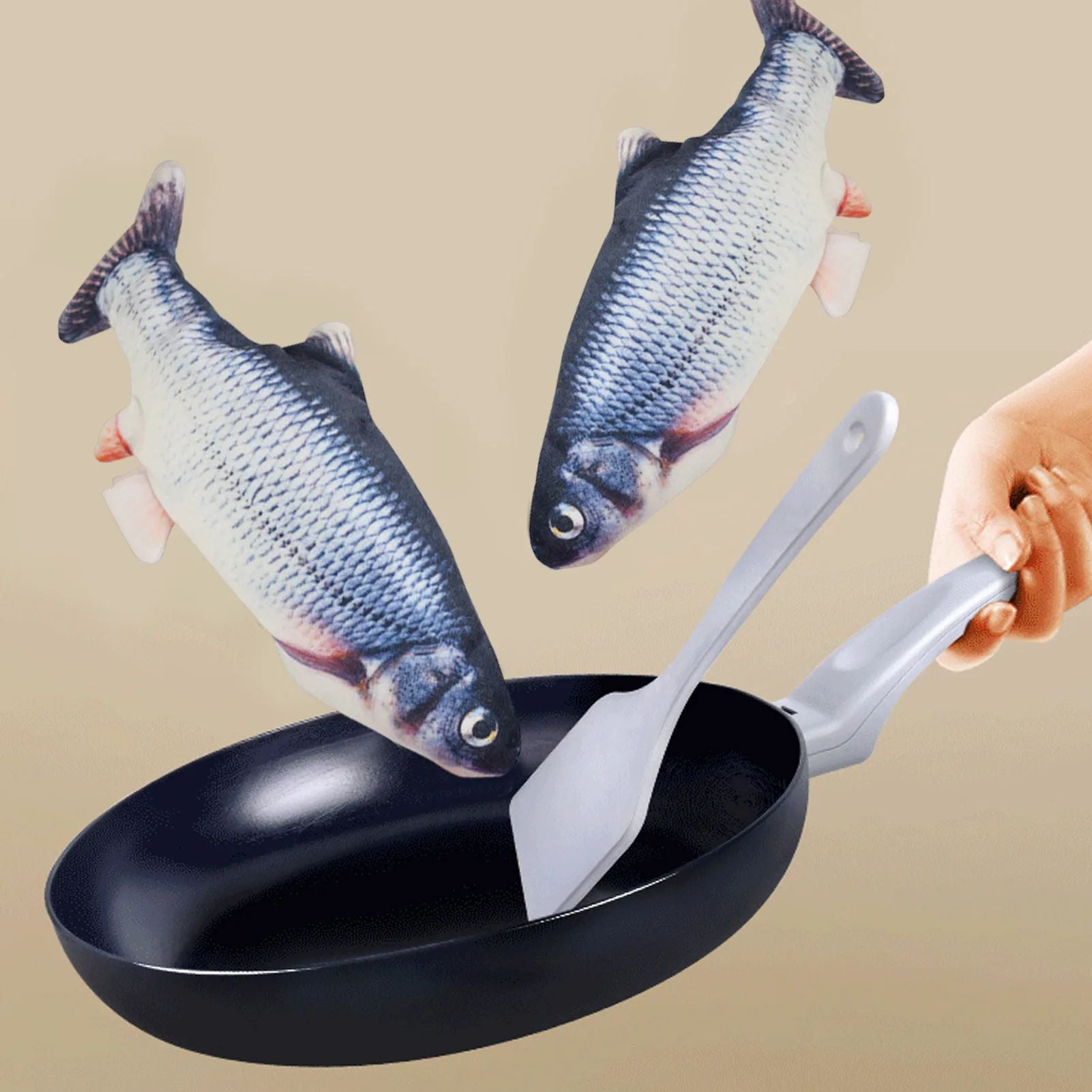 Interactive Floppy Fish Cat Toy USB Rechargeable Realistic Moving Pet Toy 7