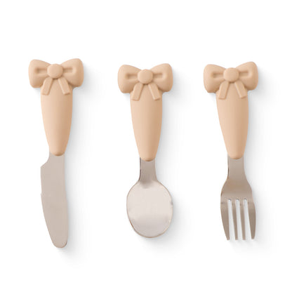 Nonslip Silicone Baby Tableware Set Bowl Fork Plate Spoon 5