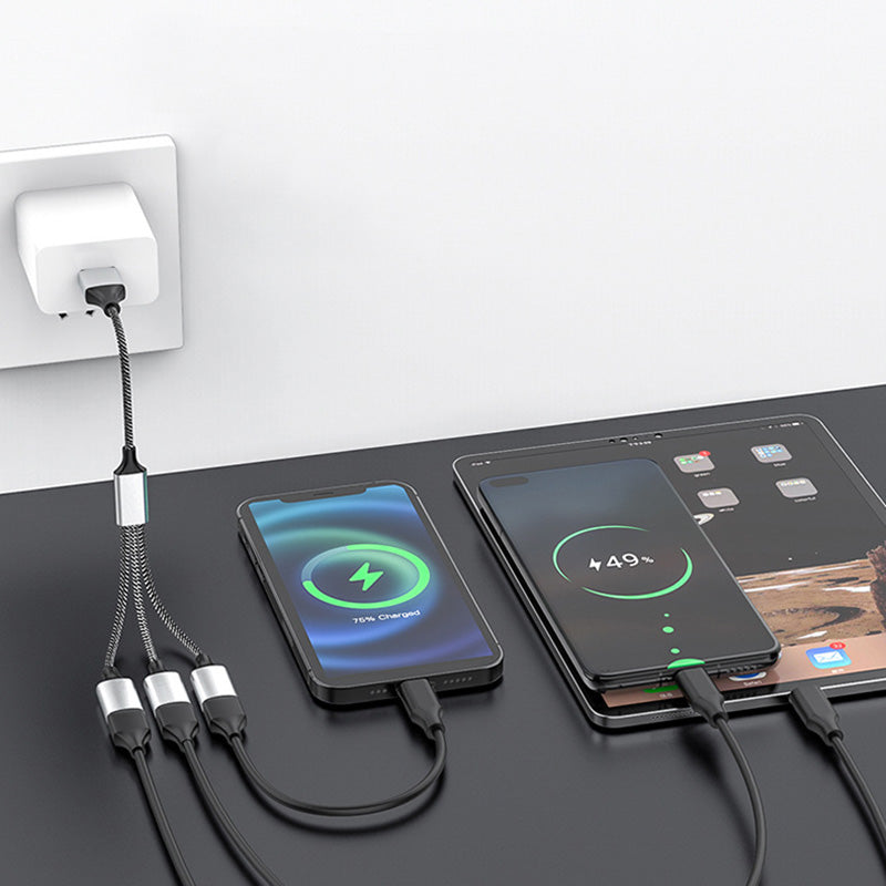 USB Cable Splitter HUB OTG Multiple Ports For Phone Charging Power Adapter Docking Station 1