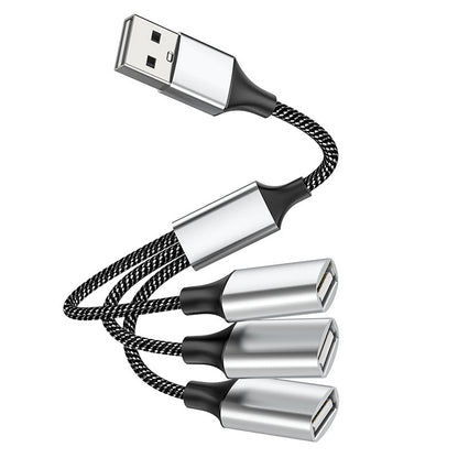 USB Cable Splitter HUB OTG Multiple Ports For Phone Charging Power Adapter Docking Station 7