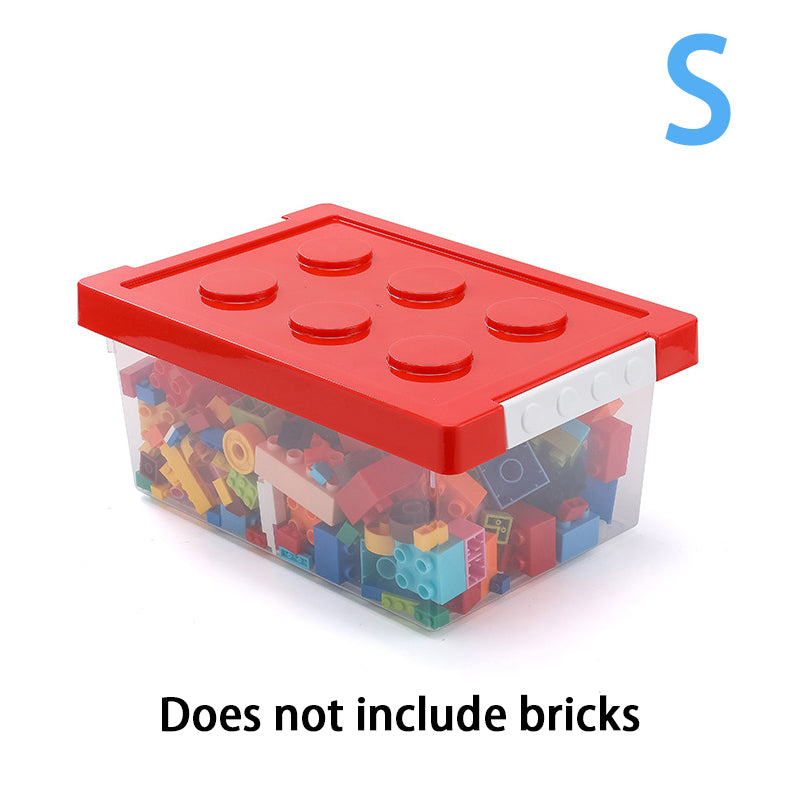 Stackable Kids Toy Organizer, Building Block Storage Box, Block Case Container, Stationary Holder, Sundries Snack Box