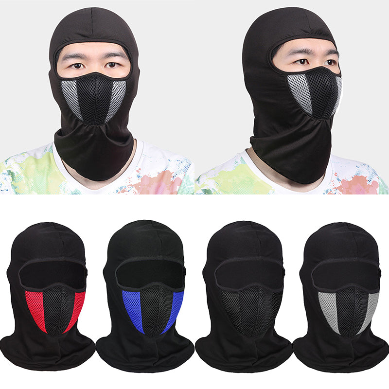 Motorcycle Balaclava, Breathable Full Face Mask, Moto Riding Neck Face Hood, Motocross Cap Hat, Skullies Moto Mask