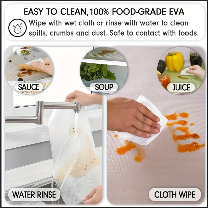Washable Waterproof Refrigerator Liner Mat Mildew HeatInsulat Kitchen Drawer Cabinet Pad 4