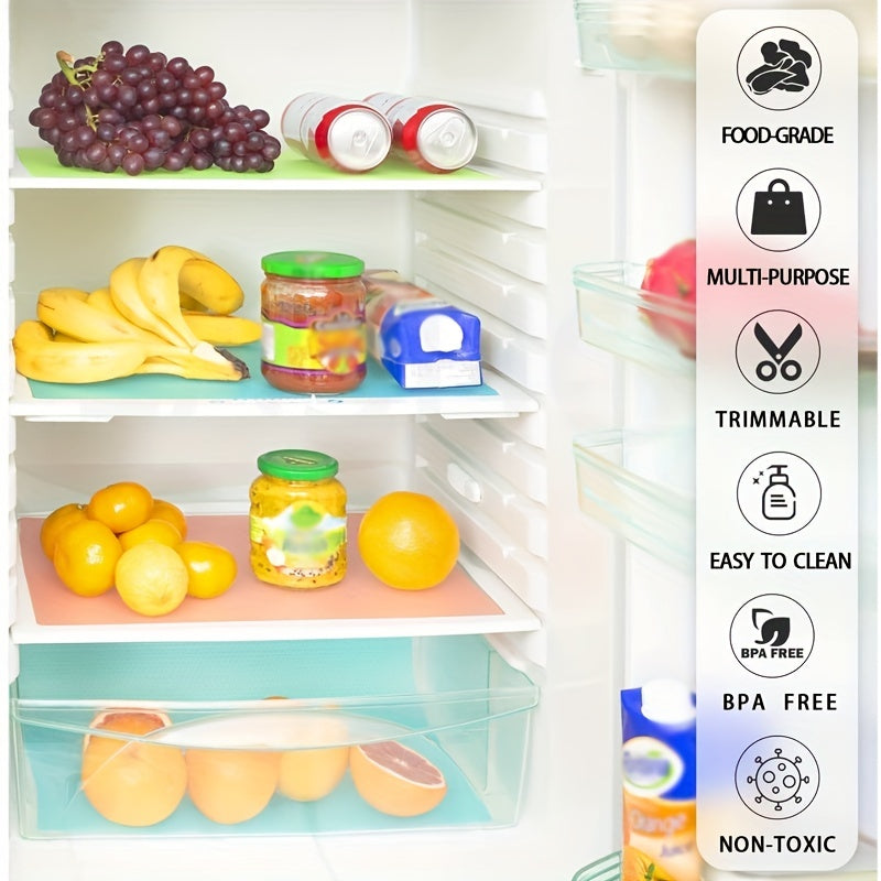 Washable Waterproof Refrigerator Liner Mat Mildew HeatInsulat Kitchen Drawer Cabinet Pad 5