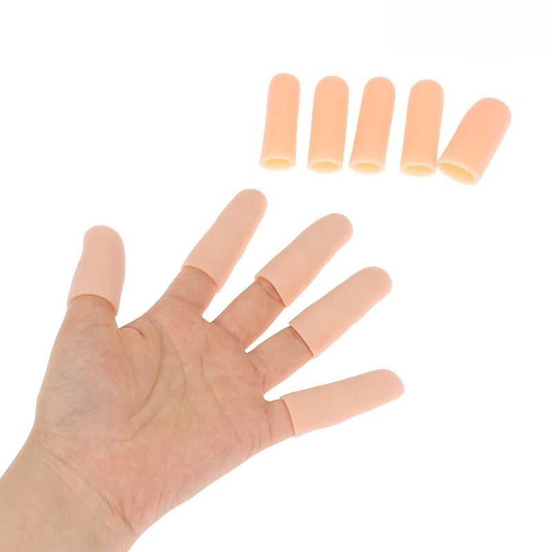 Heat Resistant Gel Tube Anti Cut Silicone Finger Protector, Hand Bandage Cooking Kitchen Tools
