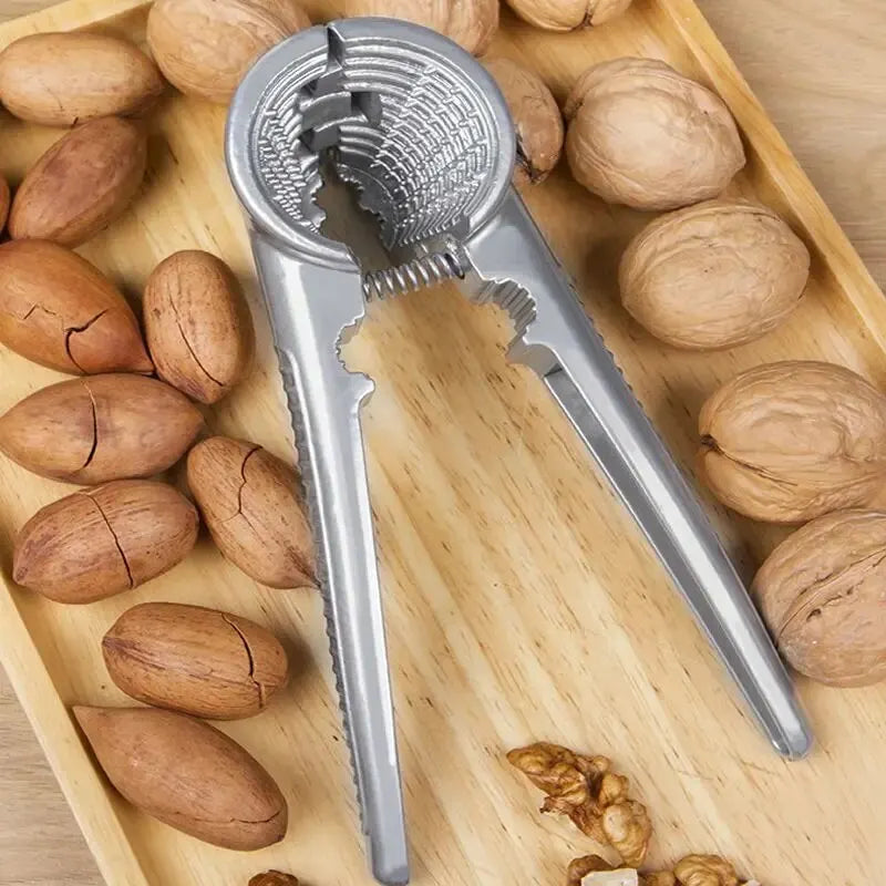 Household Nutcracker for Walnut, Hazelnut, and Chestnut Shelling, Metal Walnut Clip Tool
