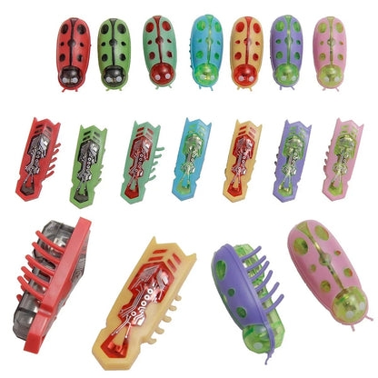 Mini Electric Ladybug Cat Toy Interactive Walking Insect Pet Toy