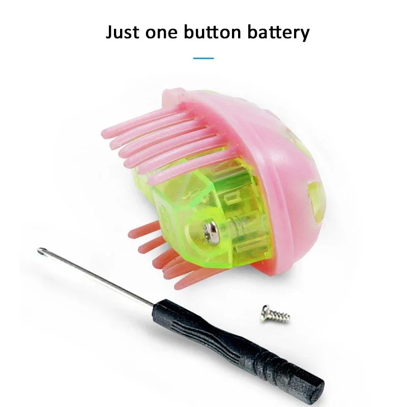 Mini Electric Ladybug Cat Toy Interactive Walking Insect Pet Toy 4