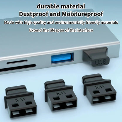 Anti-dust Plug For Laptop, USB Port Plug With Handle, Computer Socket Cap Unused
