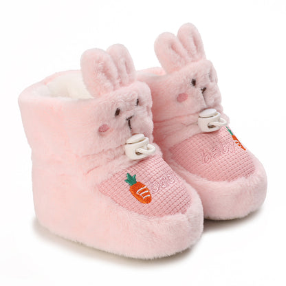 Cartoon Winter Baby Boots AntiSlip Toddler Shoes Cute Walking Booties 8