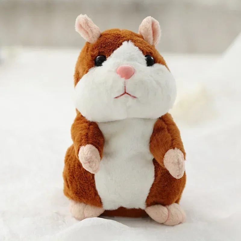 Hamster Doll Soothing Crying Baby Toy, Learn To Imitate Talking Little Hamster, Animal Plush Funny Toy Talking Nod Gift
