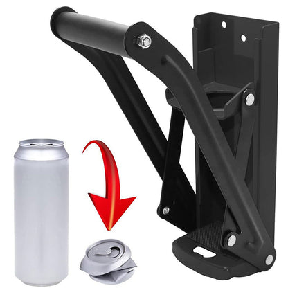 Wall Mounted Soda Beer Smasher 16 Oz Heavy Duty Metal Can Crusher Recycling Tool With Bottle Opener 3