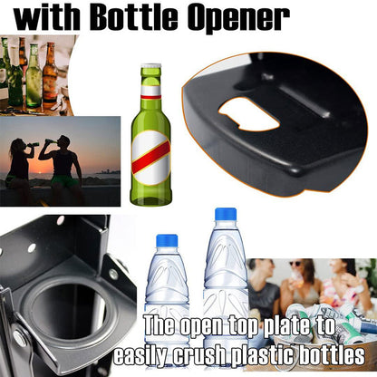 Wall Mounted Soda Beer Smasher 16 Oz Heavy Duty Metal Can Crusher Recycling Tool With Bottle Opener 4