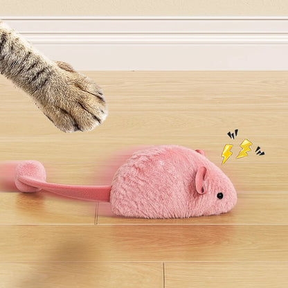 Self-Playing Interactive Plush Mouse, Cat Toys Simulation Mice, Chew Toy for Indoor Pet Cats Kitten Plush