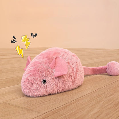 Self-Playing Interactive Plush Mouse, Cat Toys Simulation Mice, Chew Toy for Indoor Pet Cats Kitten Plush