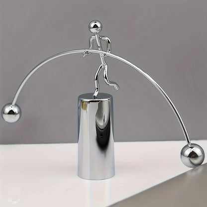 Home Office Accessories Balance Ball Swinging Weightlifting Art Decompression Steel Little Iron Man