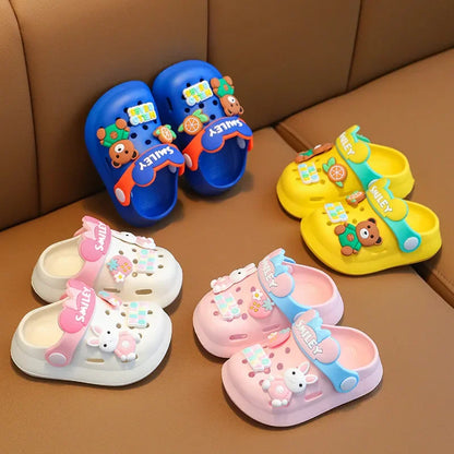 Cute Cartoon Baby Sandals, Summer Infant Slippers, Anti-slip Newborn Shoes, Beach Sandals for Baby Boy