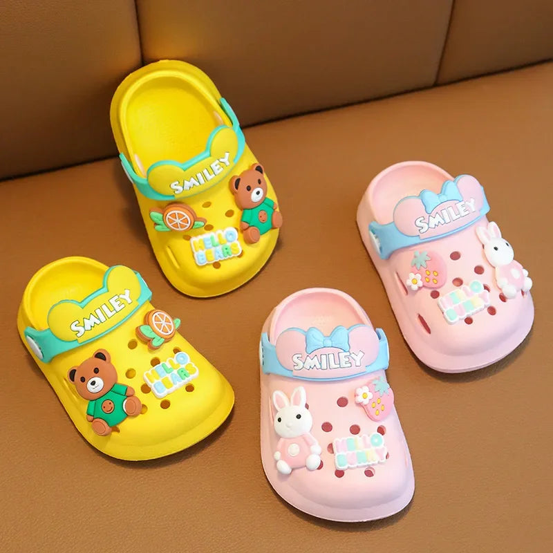 Cute Cartoon Baby Sandals Summer Infant Slippers Antislip Newborn Shoes Beach Sandals For Baby Boy 2