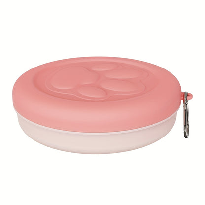 Pet Travel Bowl, Outdoor Portable Dog Food Bowl, Multifunctional Snack Box for Dogs and Cats, Feeding Water Bowl