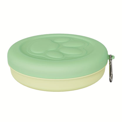 Pet Travel Bowl, Outdoor Portable Dog Food Bowl, Multifunctional Snack Box for Dogs and Cats, Feeding Water Bowl