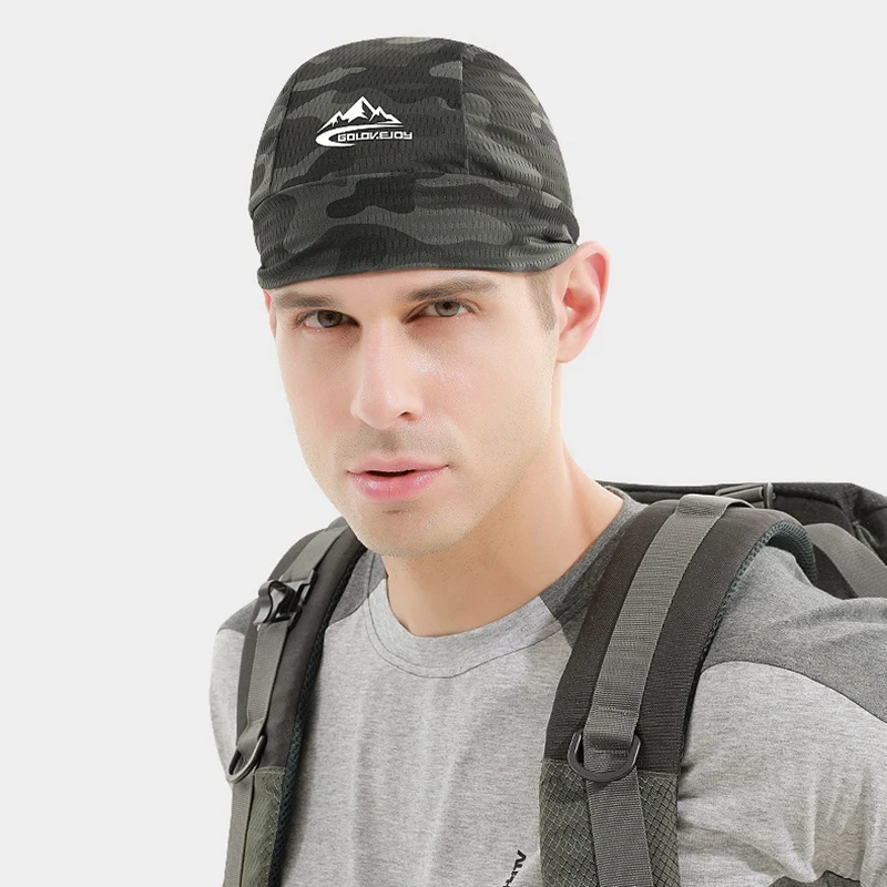 Quick Dry Cycling Cap, Anti-UV Sports Hat, Cooling Skull Cap Helmet Liner Sweat Cap for Outdoor Bike MTB Running for Men