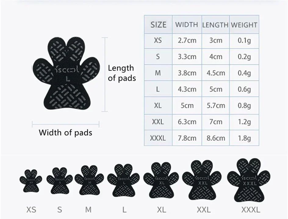 Dog Anti Slip Paw Pads Waterproof Self Adhesive Paw Protectors For Dogs 7