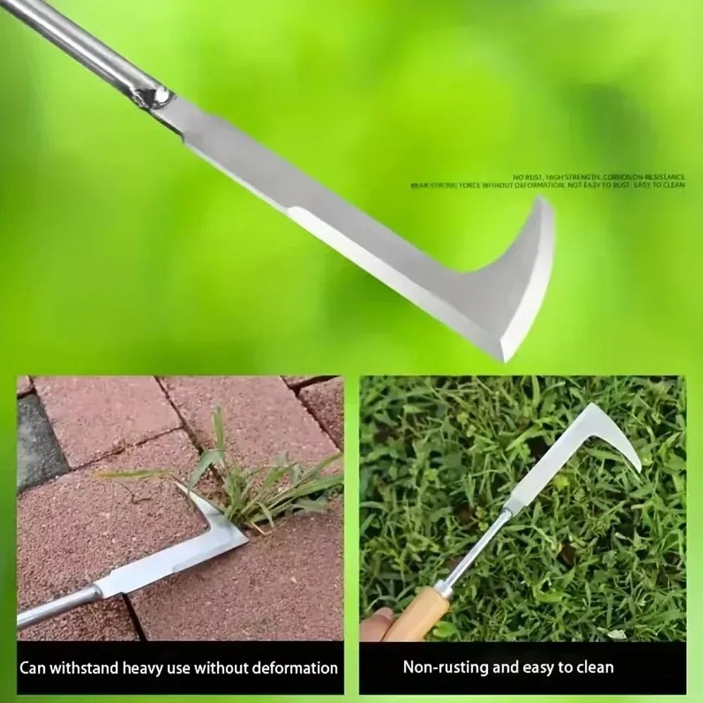 Upgraded Carbon Steel Weeder For Lawns And Patios Ergonomic Manual Crack Weed Removal Tool With Dur 1