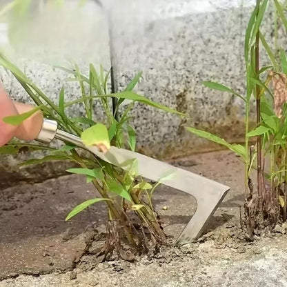 Upgraded Carbon Steel Weeder For Lawns And Patios Ergonomic Manual Crack Weed Removal Tool With Dur 3
