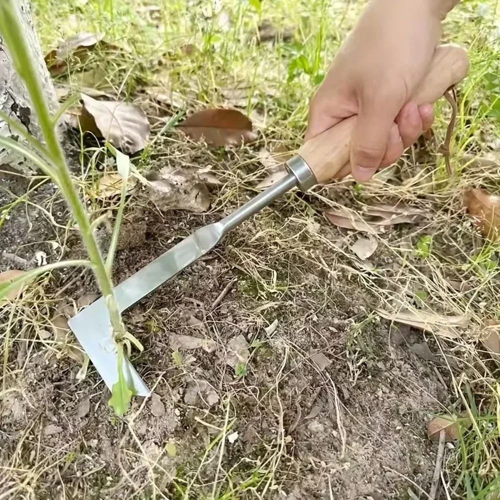 Upgraded Carbon Steel Weeder For Lawns And Patios Ergonomic Manual Crack Weed Removal Tool With Dur 4