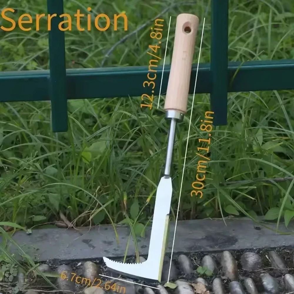 Upgraded Carbon Steel Weeder For Lawns And Patios Ergonomic Manual Crack Weed Removal Tool With Dur 5