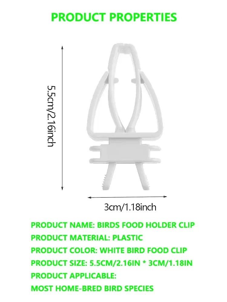 Bird Food Holder Clip Parrot Fruit And Vegetable Feeder For Small Pet Cages 7