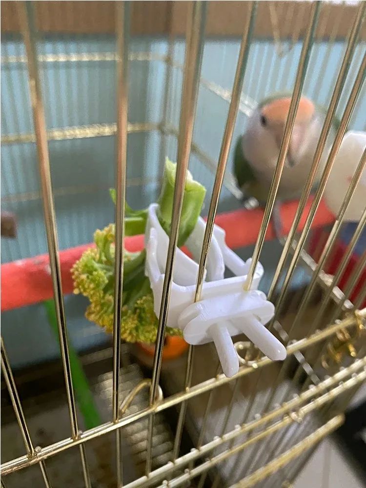 Bird Food Holder Clip Parrot Fruit And Vegetable Feeder For Small Pet Cages 11