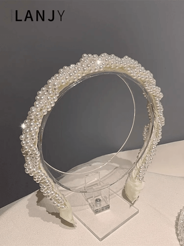 Elegant Pearl Hairband For Women 2