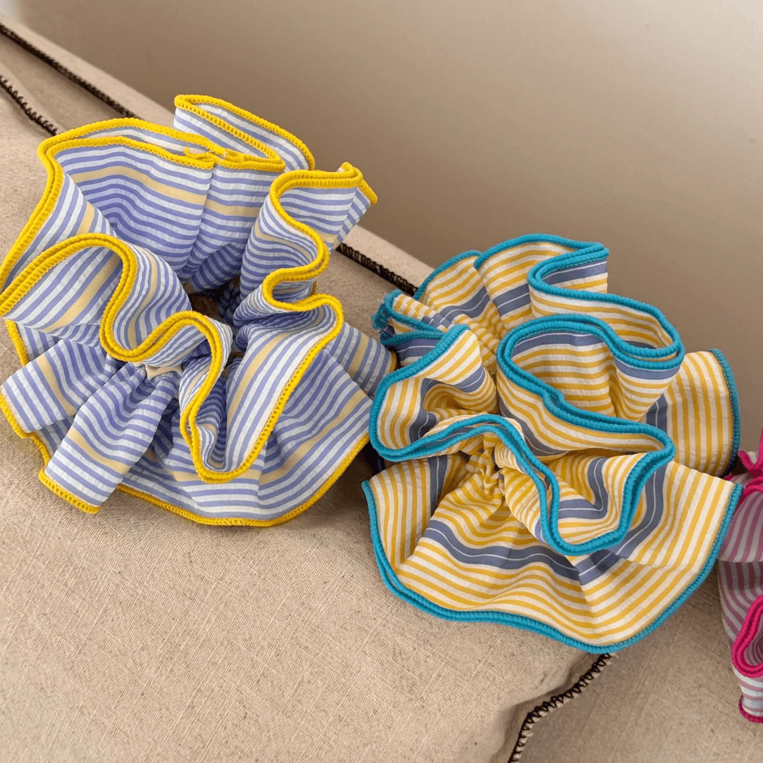 Layered Ruffle Scrunchie Hair Band For Girls 1